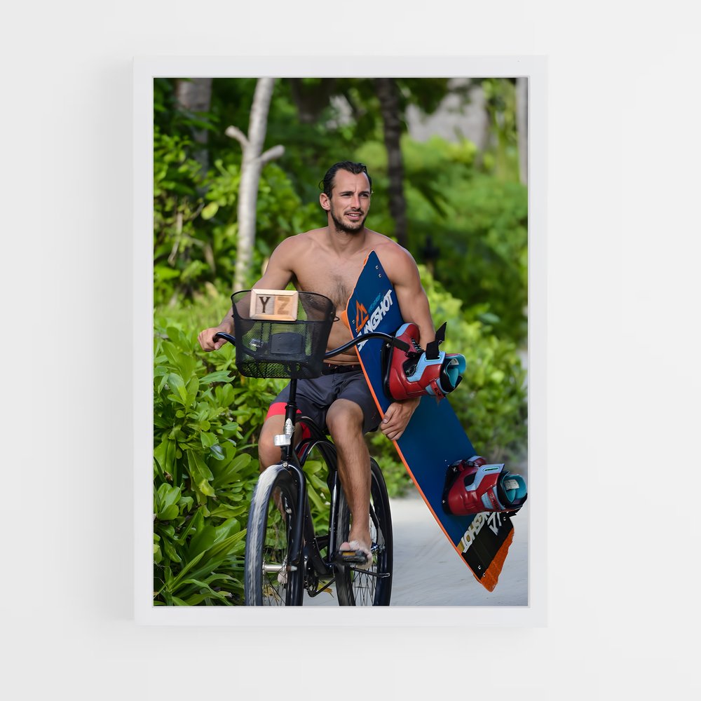 Poster Ride & Roll – affiche Kitesurf (vue 3)